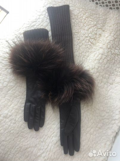 Перчатки кожаные натуральные