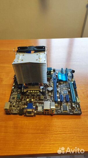 Материнская плата с процессором с оп и охлаждением