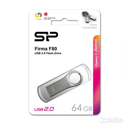 Флешка USB 2.0 Silicon Power Firma F80 на 64GB