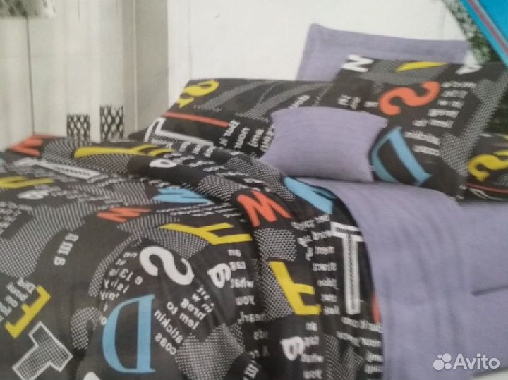 Кпб бязь 2 сп с евро простыней 220х240