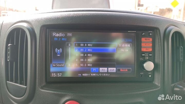 Магнитола оригинальная Nissan, Panasonic mm312d-w