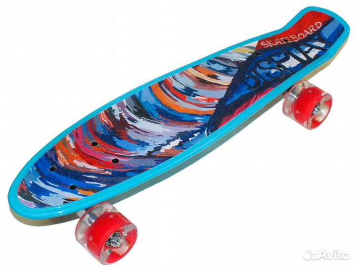 Скейтборд светящиеся колеса