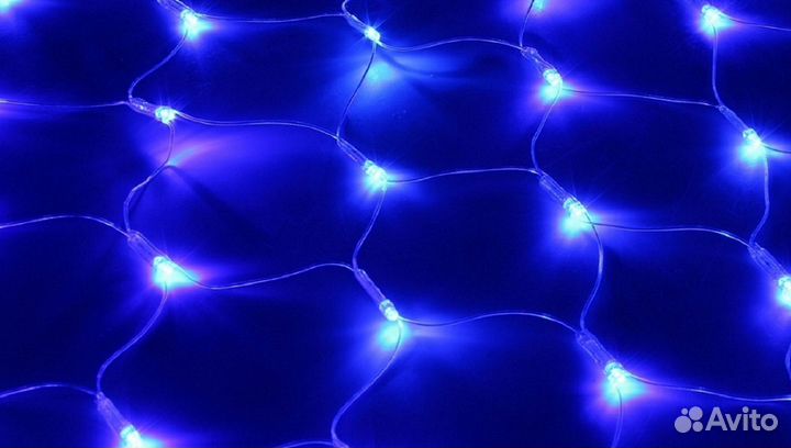 Светодиодная гирлянда сетка на окно 1.8 х 1.8 м
