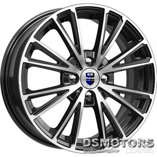 Диски Меандр 6.0/16 4x100 ET45 d67.1 алмаз чёрный