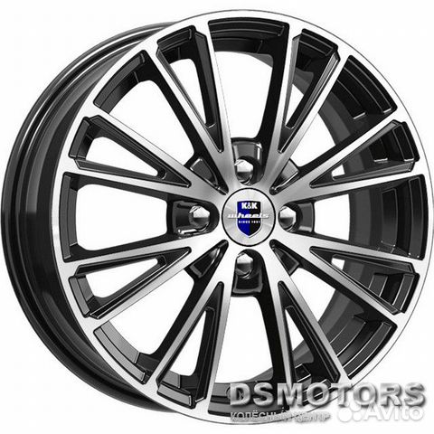 Диски Меандр 6.0/16 4x100 ET45 d67.1 алмаз чёрный