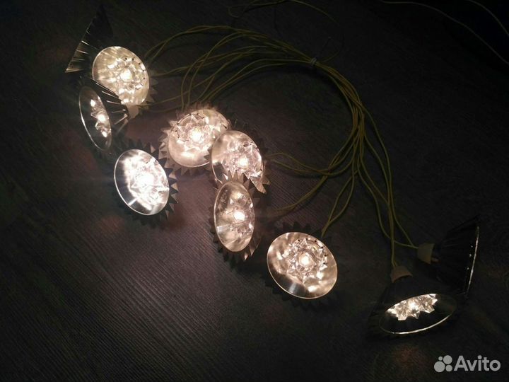 Советская винтажная гирлянда Луч 80е