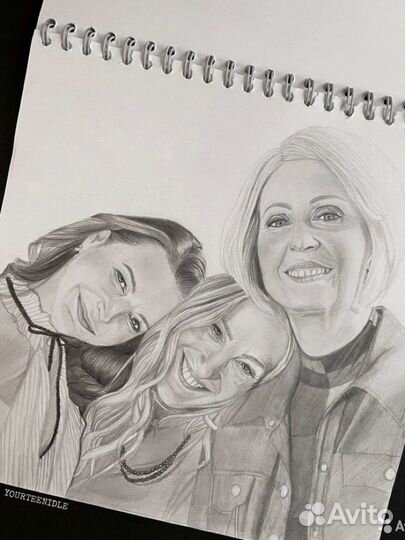 Рисунок по фото. Портрет на заказ карандашом