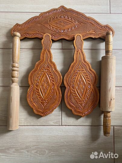 Доска разделочная, декоративный набор