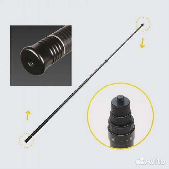 Сверхлегкий монопод 3 метра Carbon Selfie Stick