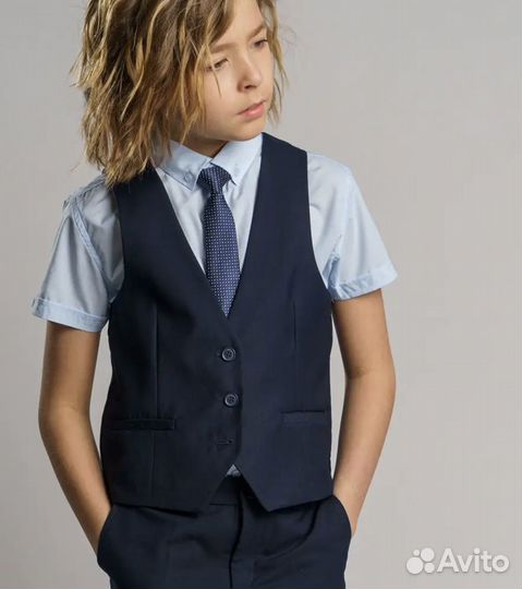 Новый комплект рубашка и жилет