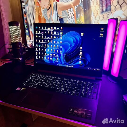 Ноутбук Acer aspire 7 GTX1650 16 GB core i7