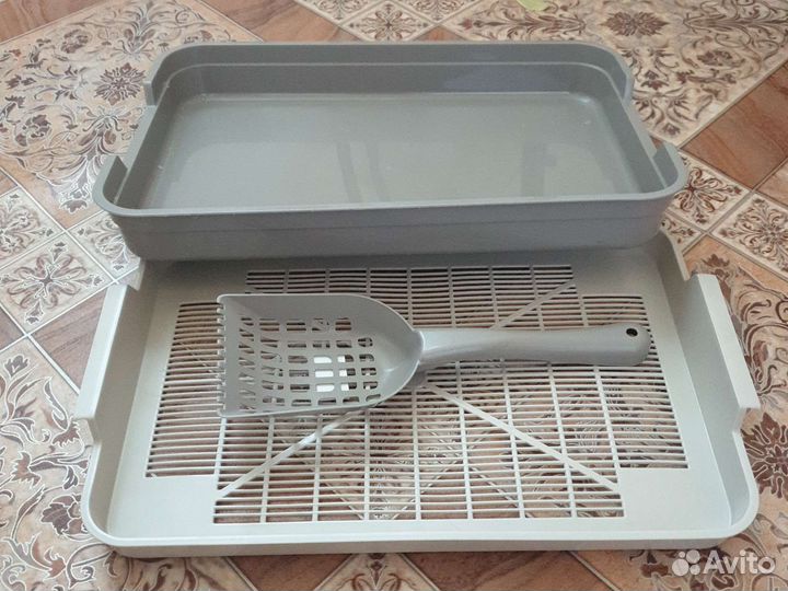 Лоток для кошек + совок новый