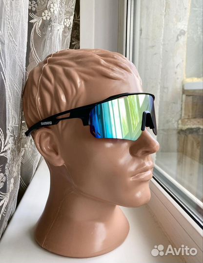 Спортивные очки Shimano зеркальные солнцезащитные