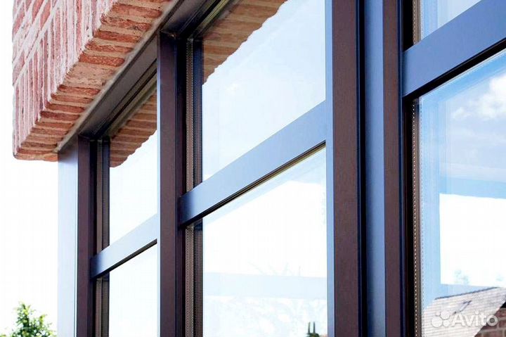 Алюминиевые окна холодный алюминий