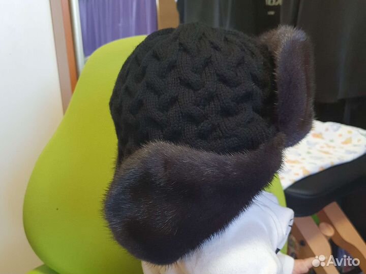 Шапка ушанка женская