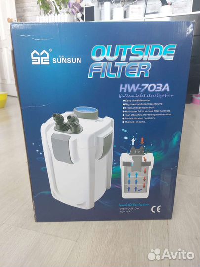 Фильтр внешний для аквариума HW-703A 