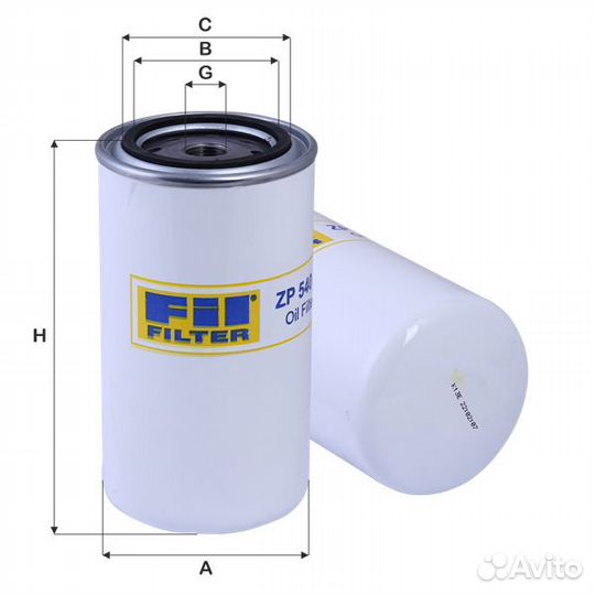 Фильтр масляный ZP540A FIL filter
