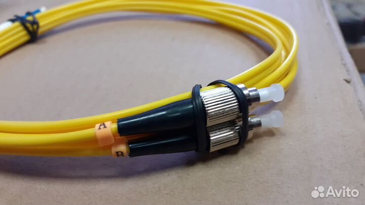 Патчкорд оптический LC/UPC-FC/UPC, duplex, 2 м