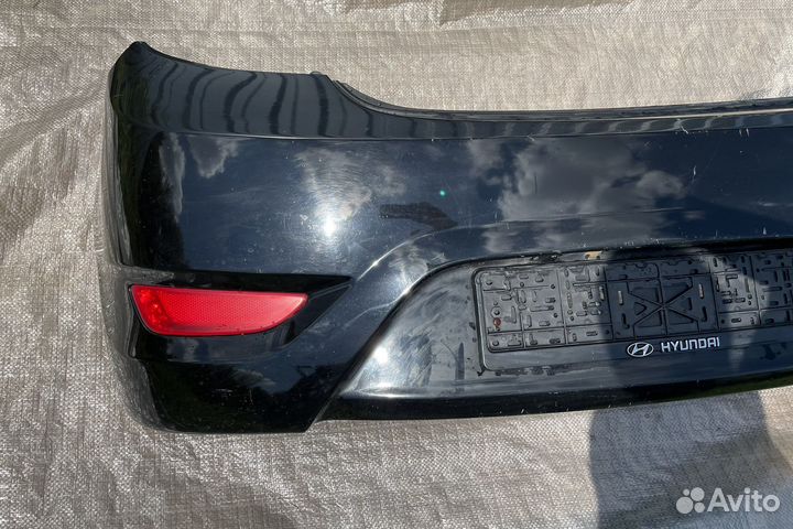 Бампер задний Hyundai Solaris 1 хетчбек