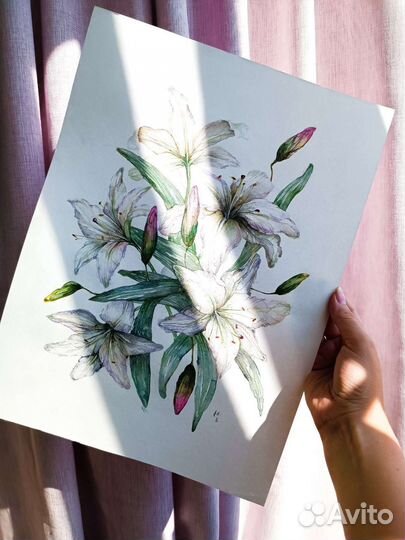 Картина акварелью 