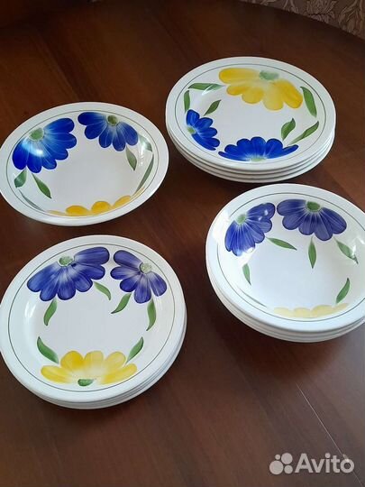 Тарелки зик. Конаково. Ручная роспись. редкие