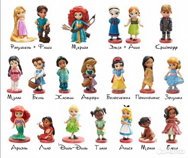 Фигурки, оригинал Disney Animators Collection