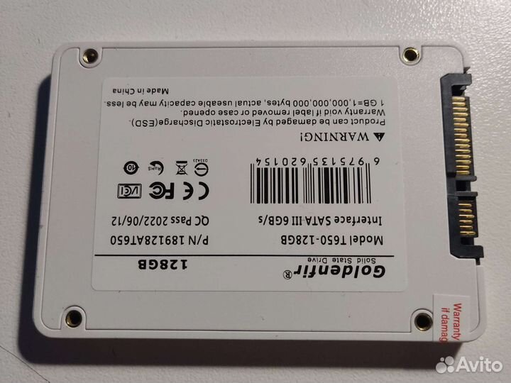 Ssd SATA 2.5 128 гб