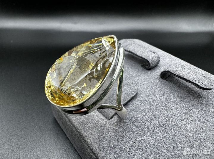 Кольцо с цитрином