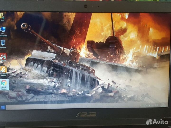 Шустрый ноутбук asus для удаленки 15,6 дюймов