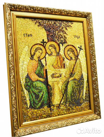 Икона из янтаря - Святая Троица Array