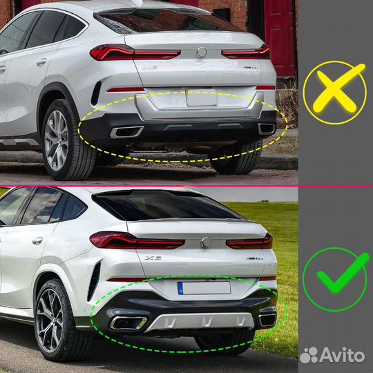 Брызговики BMW X6 G06 M-Technic 2019-нв 