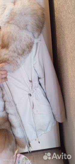Парка с натуральным мехом 42 44