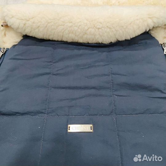 Конверт в коляску Christ с натуральной овчиной