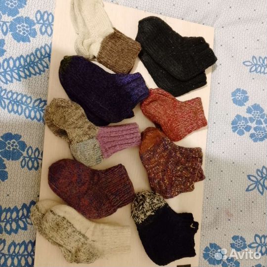 Носки шерстяные вязаные детские