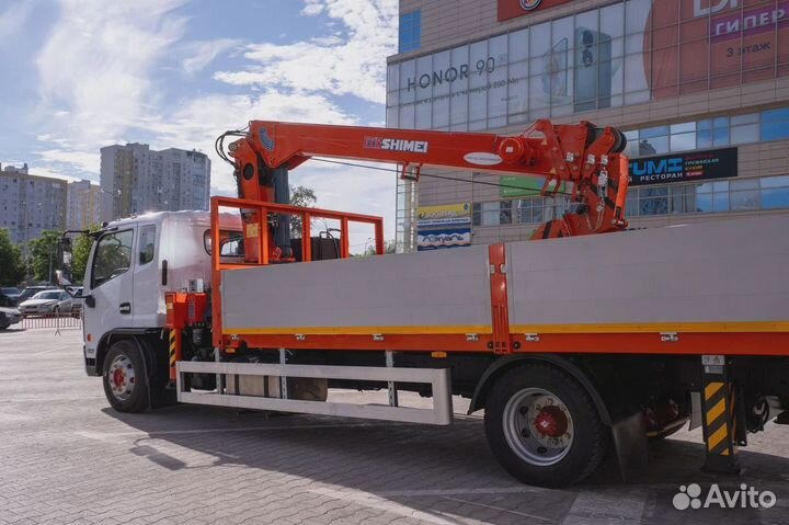Бортовой грузовик DongFeng C120L с КМУ Shimei, 2024