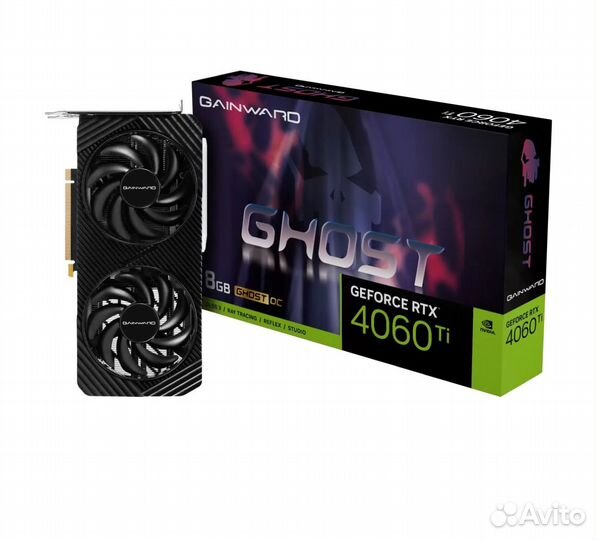 Новая видеокарта Gainward RTX 4060 Ti Ghost OC