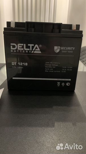 Аккумулятор Delta DT 1218 - 18ah ач 12V ибп