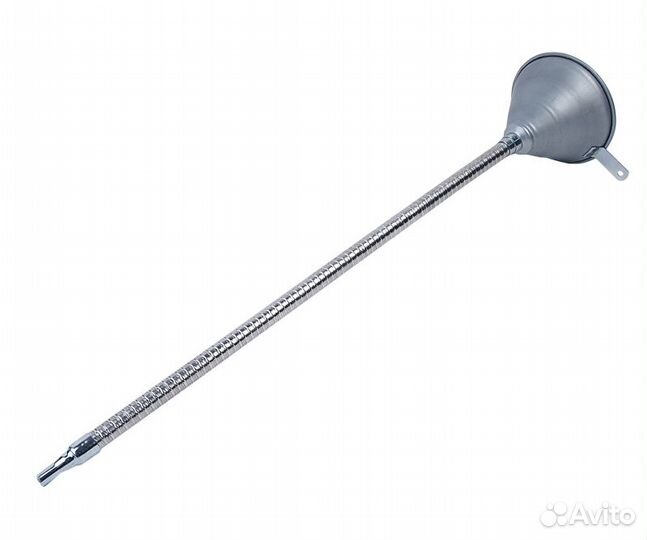 Воронка металлическая с гибким наконечником 630мм