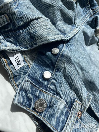 Джинсовые шорты zara 36