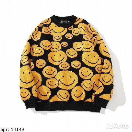 Свитер smile желтый