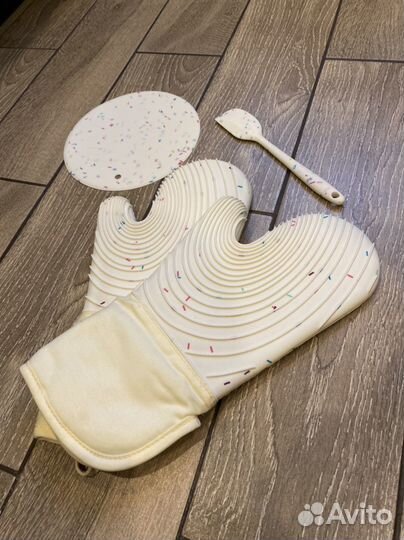 Прихватки кухонные силиконовые 4 предмета