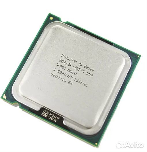 Процессор Intel Core 2 Duo E8400 LGA775, 2 x 3000