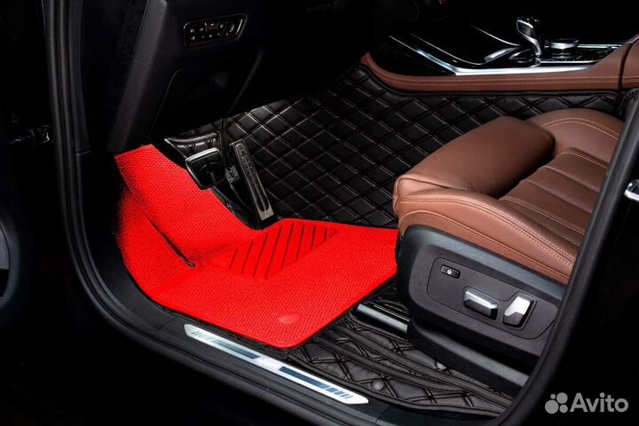 3D Коврики Mitsubishi Pajero Sport 4 из Экокожи