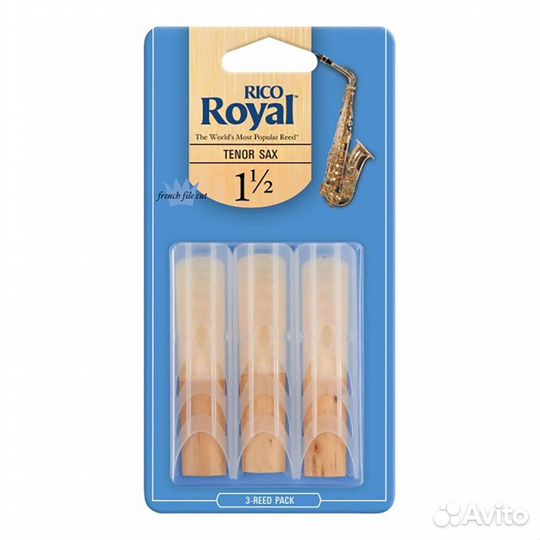 Трости для тенор саксофона Rico Royal №1,5 (3 шт)