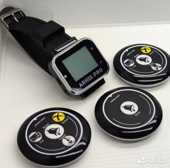 Кнопка вызова официанта. Широкий выбор. Часы