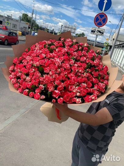 Цветы розы букет