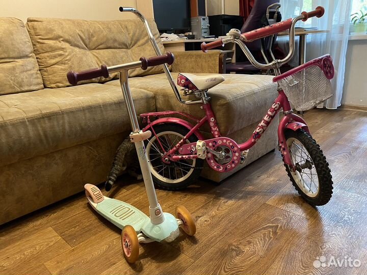 Самокат+велосипед детский до 5лет