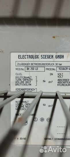 Минибар (холодильник) Electrolux RH250LD