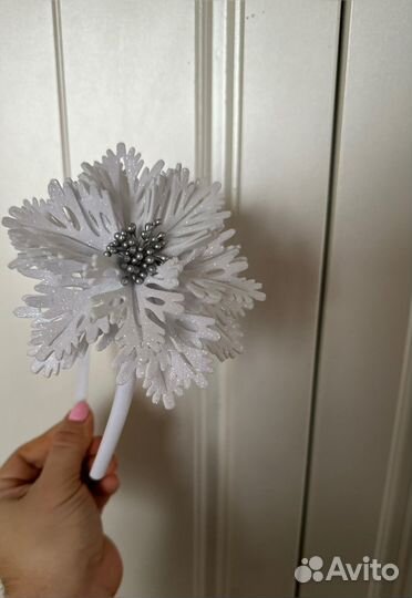 Ободок Новогодний Снежинка