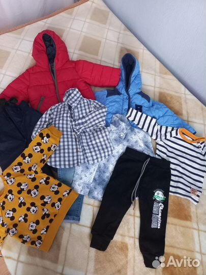 Детские вещи пакетом для мальчика 1-1,5 года